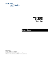 Thumbnail of document Manual - TS25D Test Sets